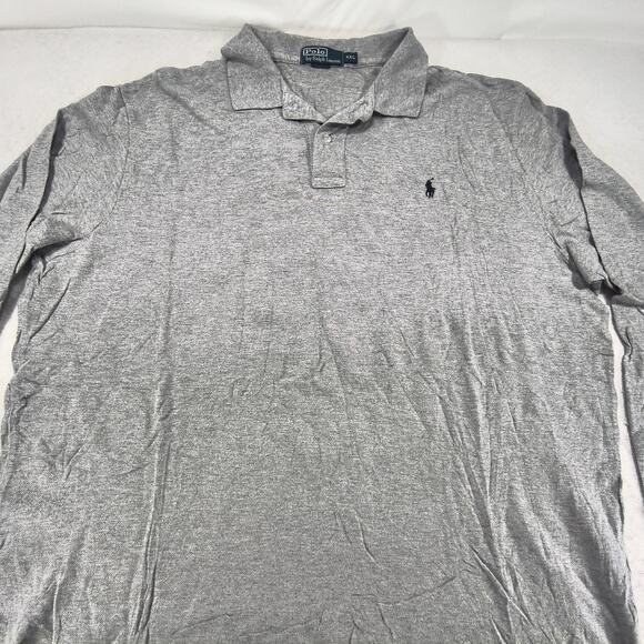 Ralph Lauren Other - Polo by Ralph Lauren Collared Long Sleeve Polo Shirt Mens Size 2XL Gray